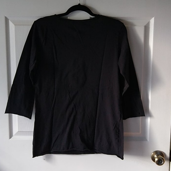 Jake's Black Heart Angel Wings Embellished Tee - Picture 4 of 4